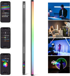 NEEWER TL120C RGB LED Fénycső -42W 2.4Ghz 2500-10000K Színes TLCI98+ Videó LED Csőlámpa Light (10103826)