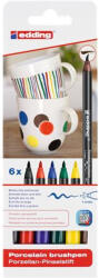 Edding Ecsetirón készlet, porcelánra, EDDING "4200 Family color", 6 különböző szín (7580206000)