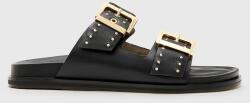 AllSaints bőr papucs Magda Stud Sandal fekete, W114FC - fekete Női 37