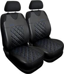 AUTO-DEKOR Huse auto universale din piele ecologică Perfect Line+ potrivite pentru FIAT FIORINO, albastru, 2 buc