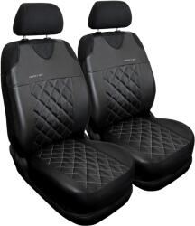 AUTO-DEKOR Huse auto universale din piele ecologică Perfect Line+ potrivite pentru VOLVO V70, argintiu, 2 buc