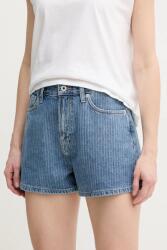 Pepe Jeans farmer rövidnadrág A-LINE SHORT HW SUZIE női, mintás, magas derekú, PL801111ID1 - kék 25