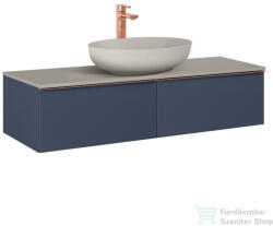 AREZZO design MONTEREY 120 cm-es alsószekrény 2 fiókkal matt kék színben AR-169467 (AR-169467)