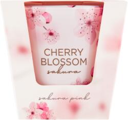  Gyertya 115g üveg Cherry Sakura rózsaszínű