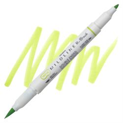 Zebra Ecsetirón ZEBRA kétvégű filctoll Mildliner, ecset 1-4mm és vékony kerek hegy 0, 5mm Citrus Green