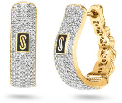 Heratis Forever Monaco Chain earrings Classic Plain Pavé link, 10K IZ31601USA