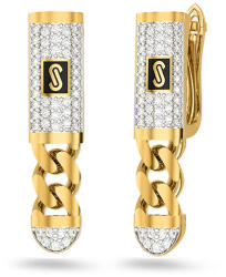 Heratis Forever Monaco Chain earrings Classic Pavé lock IZ31593