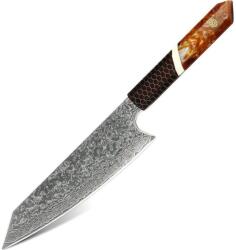  Shinsei damaszk konyhakés- Kiritsuke/Barna