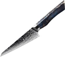 HARAHU Cuțit de bucătărie damasc SE-37601 - Utility / Albastru KP37601