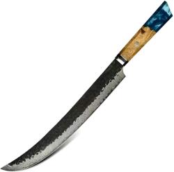 HARAHU Cuțit de bucătărie damasc AI-37594 - Slicer / Albastru închis KP37594