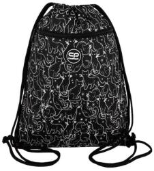 COOLPACK tornazsák cipzáras zsebbel - Black Cat macskás (F070894)