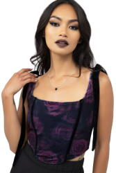 KILLSTAR Corset de damă KILLSTAR - Nightbloom - Black - KSRA012668