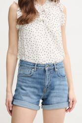 Pepe Jeans farmer rövidnadrág FITTED SHORT HW MARY női, sima, magas derekú, PL801191IC8 - kék 25