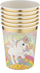 Unikornis Rainbow papír pohár 6 db-os 250 ml (CCG126883) - oliviashop