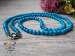 Kristály Jóga Shop Rekonstruált türkiz 6 mm-es gyöngysor