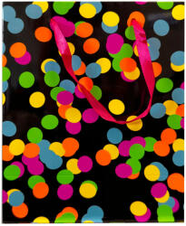 Javoli Pöttyös Neon ajándéktasak, ajándékzacskó 18x10x23 cm (CCG100162D)