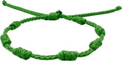 MyVanilla Ásvány ? Happy Green - Zöld 7 Csomós Védelmező Karkötő