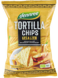 dennree Tortilla chips cu sare eco, 125 g