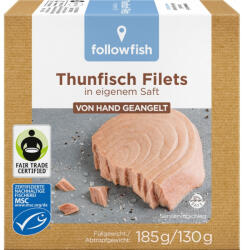 Followfish File de ton in suc propriu, 185 g
