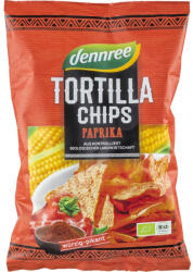 dennree Tortilla chips cu ardei eco, 125 g