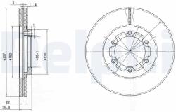 DELPHI Disc frana DELPHI BG2524 (BG2524) - fixbox