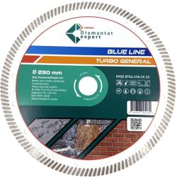 CRIANO Disc DiamantatExpert TURBO pt. Beton Ranforsat Usor, Materiale de constructii 230x25, 4/22.23(ring) (mm) taiere uscata sau umeda, Blue Line Profesional - DXQZ. BTGU. 230.25-22 (DXQZ.BTGU.230.25-22) -  Disc de taiere