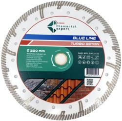 CRIANO Disc DiamantatExpert TURBO Segmentat pt. Beton Ranforsat Usor, Materiale de constructii 230x25, 4/22.23(ring) (mm) taiere uscata sau umeda, Blue Line Profesional - DXQZ. BTTC. 230.25-22 (DXQZ.BTTC.230 Disc de taiere