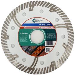 CRIANO Disc DiamantatExpert TURBO Segmentat pt. Beton Ranforsat Usor, Materiale de constructii 115x22.23 (mm) taiere uscata sau umeda, Blue Line Profesional - DXQZ. BTTC. 115 (DXQZ.BTTC.115) - criano Disc de taiere