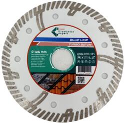 CRIANO Disc DiamantatExpert TURBO Segmentat pt. Beton Ranforsat Usor, Materiale de constructii 125x22.23 (mm) taiere uscata sau umeda, Blue Line Profesional - DXQZ. BTTC. 125 (DXQZ.BTTC.125) - criano Disc de taiere