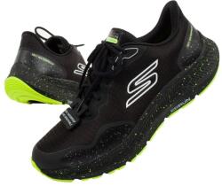 Skechers Go Run férfi sportcipő, textil, fűzős, fekete/zöld, 42 EU (220874BKLM/42)