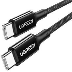 UGREEN Fonott USB-C kábel 5A 480Mb/s 0, 5m fekete és szürke (U20478)