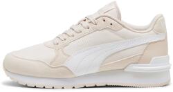 PUMA Puma, ST Runner v4 NL műbőr sneaker textil betétekkel, Fehér, Halvány rózsaszín, 37 EU (399739-03-4)