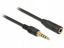 Delock Audio hosszabbító Minijack 3.5MM M/f 4 Pin 0.5M fekete IPHONE-hoz (85627)