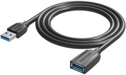 Vention Usb hosszabbító kábel Vention VAS-A45-B200 fekete 2m (VAS-A45-B200)
