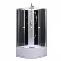  Karolino 90x90 cm Black mélytálcás zuhanykabin (KAROLINO90B)