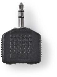 Nedis Splitter audio 3.5 mm tata - 2x 3.5mm mama negru Nedis (CAGB22945BK)