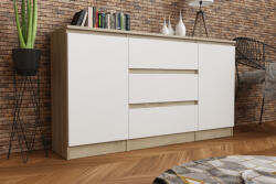 Meblohand Shine sonoma/fehér komód - smartbutor