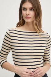 Tommy Hilfiger pamut hosszúujjú bézs, WW0WW40589 - bézs XL
