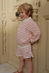 Konges Sløjd gyerek pamut rövidnadrág RHW X KS LARGO SHORTS GOTS piros, mintás, állítható derekú, Rosie Huntington Whiteley KS103607 - piros 122-128
