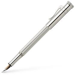 Faber-Castell Töltőtoll Faber-Castell Classic Silver ezüst bevonatú OM 18 karátos arany hegy irídium heggyel, finoman barázdált test