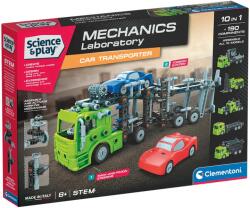 Clementoni Știință &, Joacă: Atelier mecanic - Set de construcție transportor auto pe două niveluri - Clementoni (75132TE)