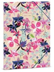 Ars Una Beach Flowers virágos gumis mappa - A4 (50214693)