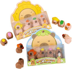  Radír kapibara, 3D, 4 db/szett, 2 féle változat (KDS-086010) - mesescuccok