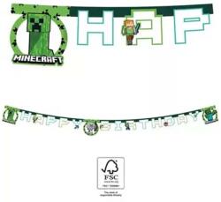 Javoli Minecraft Green Happy Birthday felirat FSC 2 m (PNN95445) - ajandekplaza