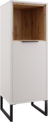 Mobikon Dulap DTD alb stejar artisan Cubo 38, 4x35x110, 4 cm (0000402523) Garderoba