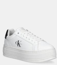 Calvin Klein sportcipő BOLD FLATF LOW LACE LTH fehér, YW0YW01878 - fehér Női 37