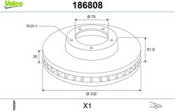 VALEO Disc frana VALEO 186808 (186808)