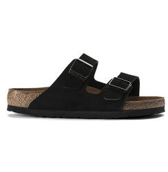 Birkenstock Arizona Soft Footbed Sandale pentru bărbați în Negru Culoare Potrivire Îngustă 0951323 (0951323)