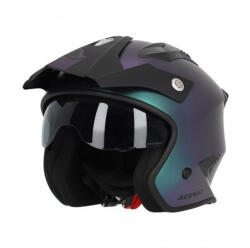 ACERBIS Aria Metallic Chameleon Cască Moto Jet ECE 22.06 1200gr cu Vizieră Solară 25937.999 (25937.999)
