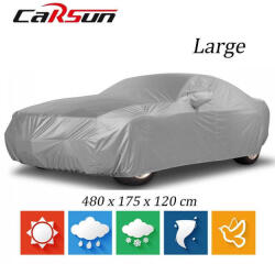 Carsun Acoperă pentru Fiat Coupé Toyota Camry Hyundai Coupé 480x175x120cm Impermeabil Mare pentru Sedan CD-063-L (CD-063-L)